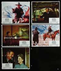 e530 SHOOTIST 5 movie lobby cards '76 John Wayne, Lauren Bacall