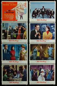 e171 SILK STOCKINGS 8 movie lobby cards '57 Fred Astaire, Cyd Charisse
