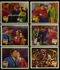 e421 SLAVE SHIP 6 movie lobby cards '37 Warner Baxter, Wallace Beery