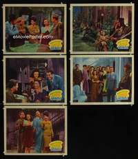 e535 SOMETHING FOR THE BOYS 5 movie lobby cards '44 Carmen Miranda