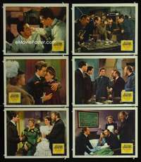 e423 STORY OF ALEXANDER GRAHAM BELL 6 movie lobby cards '39 Don Ameche