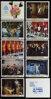 e032 STRONGEST MAN IN THE WORLD 9 movie lobby cards '75 Disney, Russell