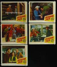 e540 SUSANNA PASS 5 movie lobby cards '49 Roy Rogers, Dale Evans
