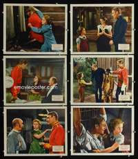 e427 SUSANNAH OF THE MOUNTIES 6 movie lobby cards '39 Shirley Temple