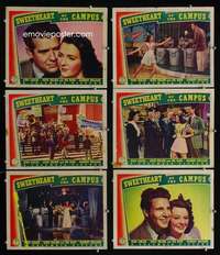 e428 SWEETHEART OF THE CAMPUS 6 movie lobby cards '41 Ozzie & Harriet!