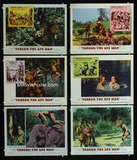 e430 TARZAN THE APE MAN 6 movie lobby cards '59 Edgar Rice Burroughs