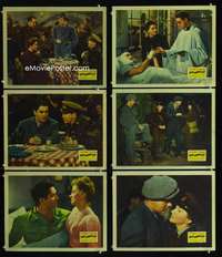 e436 THIS ABOVE ALL 6 movie lobby cards '42 Tyrone Power, Fontaine