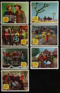 e312 TRIGGER JR 7 movie lobby cards '50 Roy Rogers & Dale Evans!
