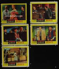 e548 VALERIE 5 movie lobby cards '57 Anita Ekberg, Sterling Hayden