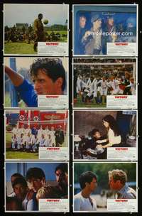 e191 VICTORY 8 movie lobby cards '81 soccer, Stallone, Pele