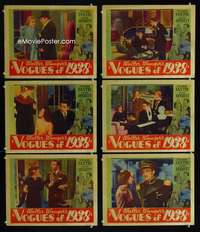 e441 WALTER WANGER'S VOGUES OF 1938 6 movie lobby cards '37 Baxter