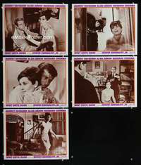e550 WAIT UNTIL DARK 5 movie lobby cards '67 blind Audrey Hepburn!
