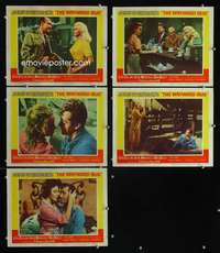 e552 WAYWARD BUS 5 movie lobby cards '57 Jayne Mansfield, Steinbeck