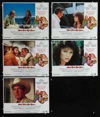 e553 WHEN TIME RAN OUT 5 movie lobby cards '80 Newman, Holden, Bisset
