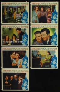 e265 KITTY FOYLE 7 movie lobby cards '40 Ginger Rogers, Dennis Morgan