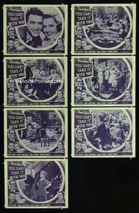 e320 YOU CAN'T TAKE IT WITH YOU 7 movie lobby cards R48 Frank Capra