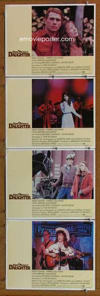 f043 COAL MINER'S DAUGHTER 4 movie lobby cards '80 Spacek, Loretta Lynn