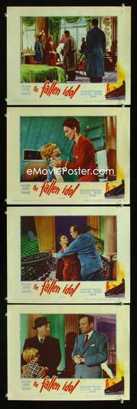 f058 FALLEN IDOL 4 movie lobby cards '49 Carol Reed, Graham Greene