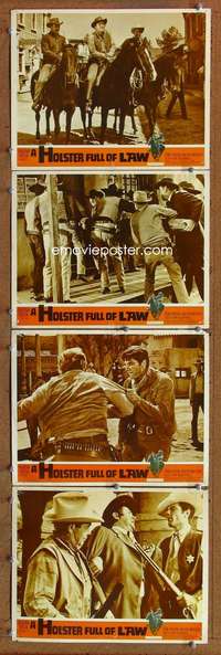 f080 HOLSTER FULL OF LAW 4 movie lobby cards '61 from TV's Disneyland!