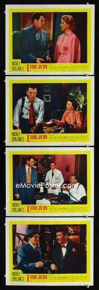 f085 I THE JURY 4 movie lobby cards '53 Mickey Spillane, Mike Hammer