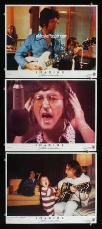 f342 IMAGINE 3 movie lobby cards '88 John Lennon, Yoko Ono, baby Sean!