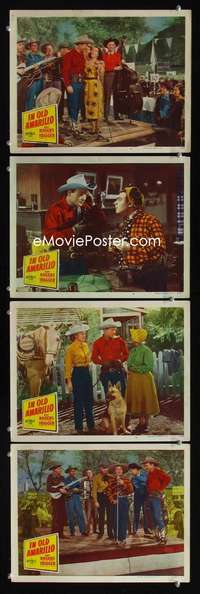 f087 IN OLD AMARILLO 4 movie lobby cards '51 Roy Rogers, Estelita