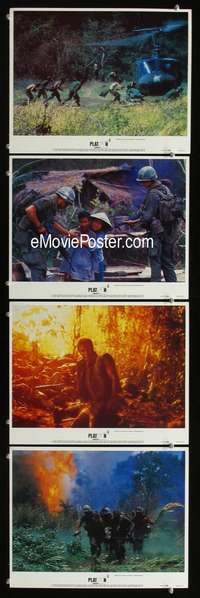 f136 PLATOON 4 movie lobby cards '86 Oliver Stone, Tom Berenger