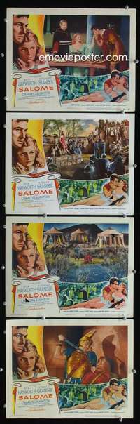 f157 SALOME 4 movie lobby cards '53 Rita Hayworth, James Stewart