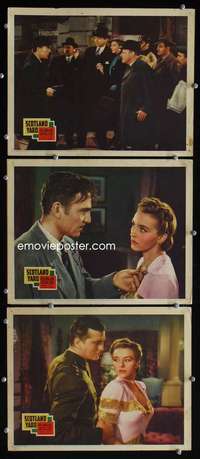 f452 SCOTLAND YARD 3 movie lobby cards '41 Nancy Kelly, Edmund Gwenn