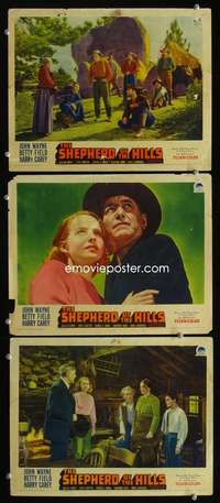 f457 SHEPHERD OF THE HILLS 3 movie lobby cards '41 Harry Carey