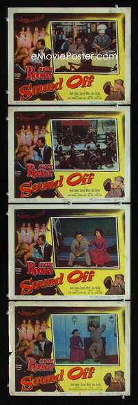 f168 SOUND OFF 4 movie lobby cards '52 Mickey Rooney, Blake Edwards
