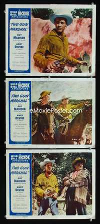 f507 WILD BILL HICKOK 3 stock LCs '53 Andy Devine, Guy Madison as Wild Bill, Two Gun Marshal!