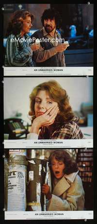 f513 UNMARRIED WOMAN 3 color 11x14 movie stills '78 Jill Clayburgh