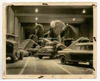 h730 DEADLY MANTIS 8x10 movie still '57 monster destroys cars!