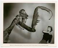 h728 DEADLY MANTIS 8x10 movie still '57 giant insect attacks girl!