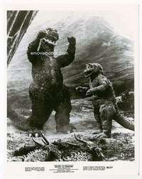 h732 DESTROY ALL MONSTERS 8x10 movie still '69 Godzilla & son!
