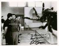 h100 SPIDER #2 signed 7.25x9.5 movie still '58 by Edward Kemmer!