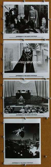 h955 SUPERMAN 4 5 8x10 movie stills '87 super hero Christopher Reeve!