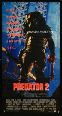 h201 PREDATOR 2 Australian daybill movie poster '90 Danny Glover, Gary Busey
