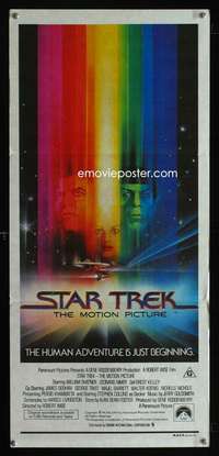 h211 STAR TREK Australian daybill movie poster '79 Shatner,Nimoy,Peak art!