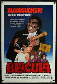 k113 BLACULA one-sheet movie poster '72 blaxploitation vampire classic!