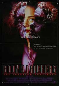 k129 BODY SNATCHERS DS one-sheet movie poster '93 The Invasion Continues!