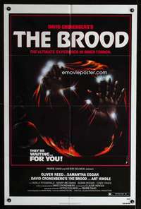 k136 BROOD one-sheet movie poster '79 David Cronenberg, cool image!