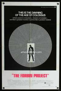 k174 COLOSSUS: THE FORBIN PROJECT one-sheet movie poster '70 cool image!