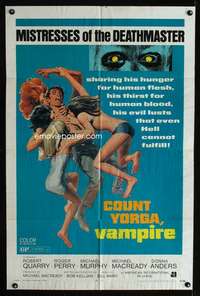 k179 COUNT YORGA VAMPIRE one-sheet movie poster '70 AIP deathmaster!