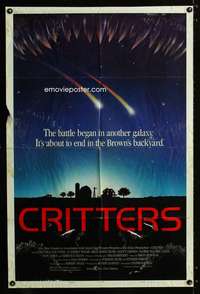 k186 CRITTERS style B one-sheet movie poster '86 Dee Wallace Stone, Walsh