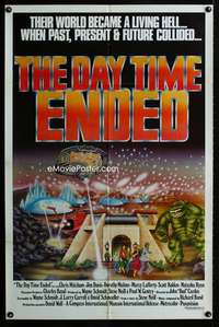 k203 DAY TIME ENDED one-sheet movie poster '80 cool sci-fi artwork image!