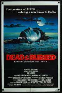 k204 DEAD & BURIED one-sheet movie poster '81 James Farentino, horror!