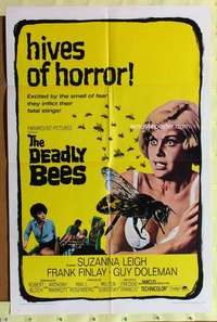 k206 DEADLY BEES one-sheet movie poster '67 hives of horror, fatal stings!