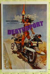 k212 DEATHSPORT teaser one-sheet movie poster '78 Carradine, sci-fi image!